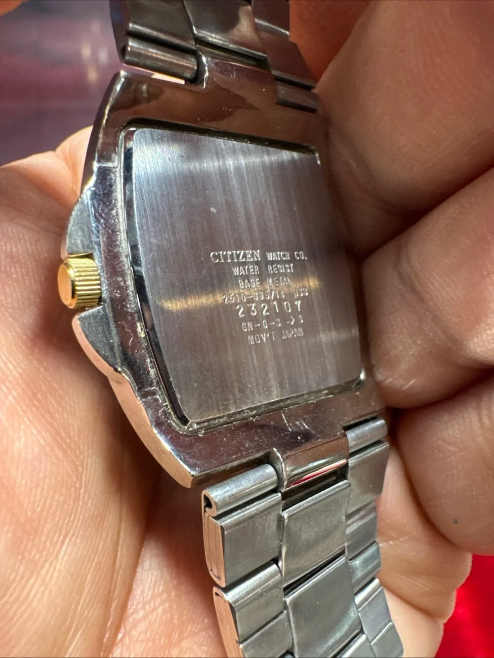 Citizen Two-Tone Silver and Gold Watch with Black Dial